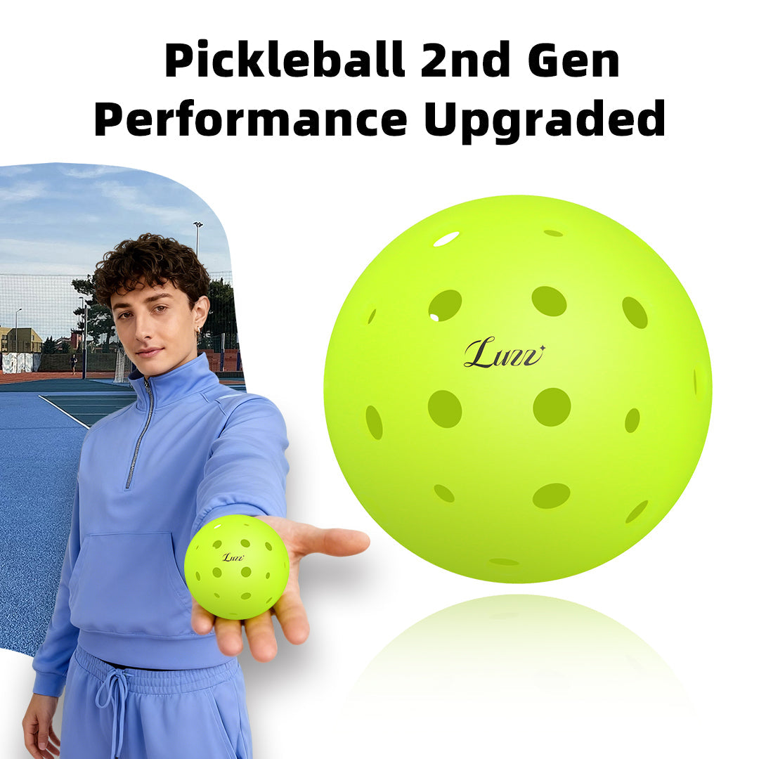  Gen2 Pickleball: 32L + 8S Holes for Strong Wind & High Impact Resistance