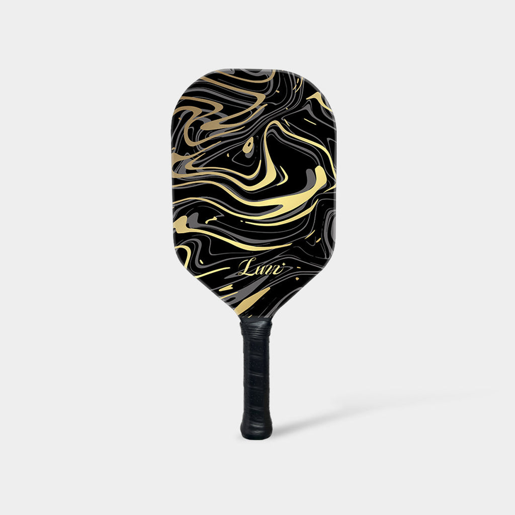 pickleball GoldenVeil Paddle - Lightweight, Frameless, T700 RAW Carbon Fiber, Ergonomic Grip- Limited Collection
