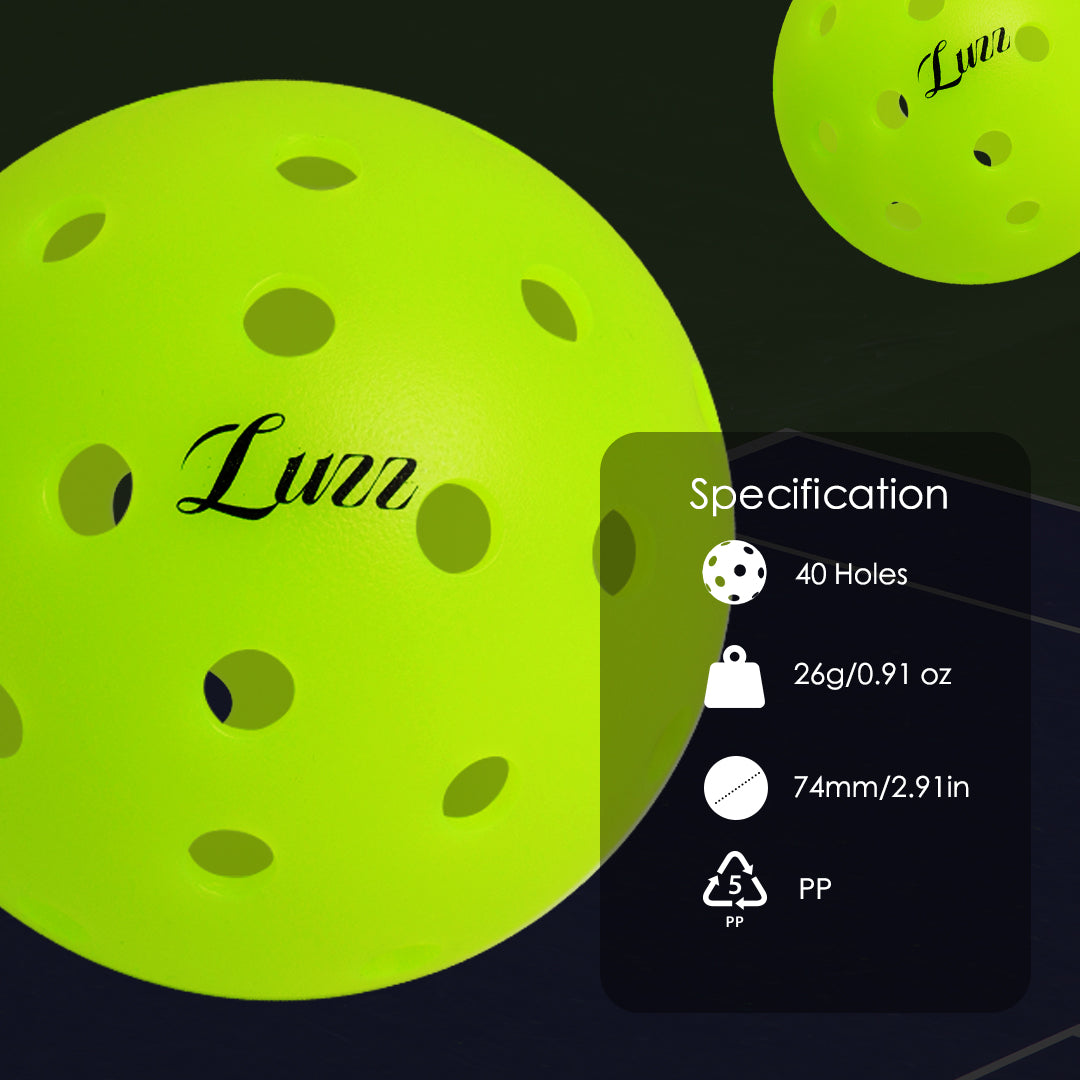  Gen1 Pickleball Set– 40-Hole Rotomolded Design, Wear-Resistant, Anti-Aging, Superior Rebound