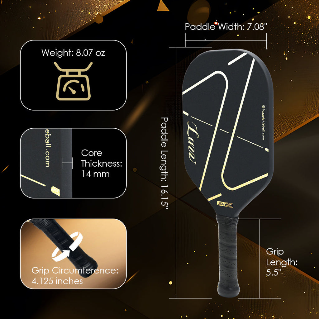 pickleball ZZ Frameless Paddle(14mm)T700 Carbon Friction Surface| Thermoformed - Limited Collection