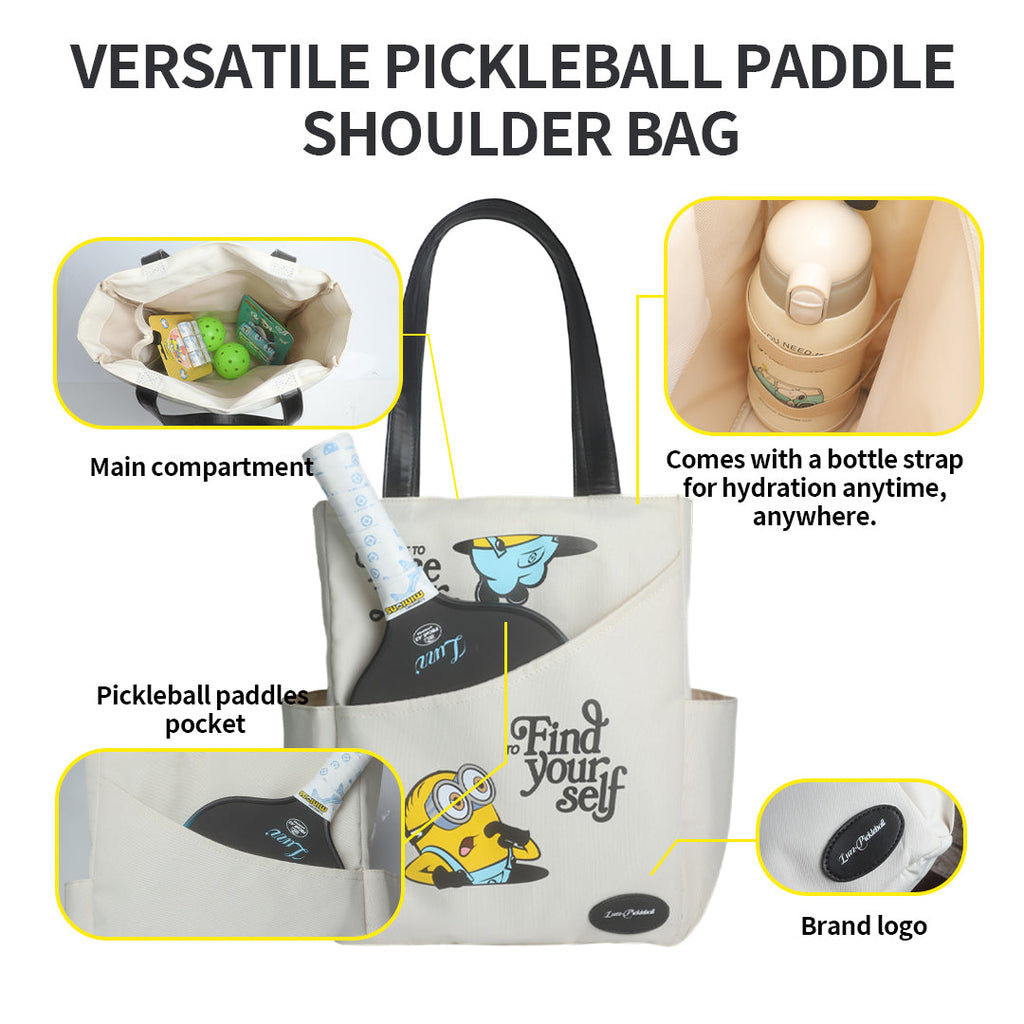 pickleball Minions Versatile Pickleball Paddle Shoulder Bag