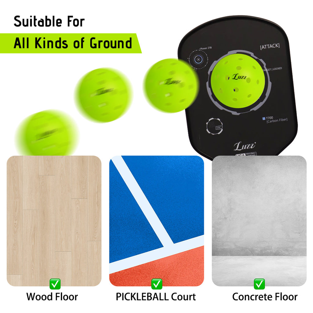  Gen1 Pickleball Set– 40-Hole Rotomolded Design, Wear-Resistant, Anti-Aging, Superior Rebound