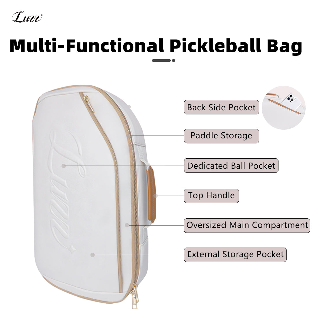  Pickleball Bag - Waterproof, Versatile, Spacious