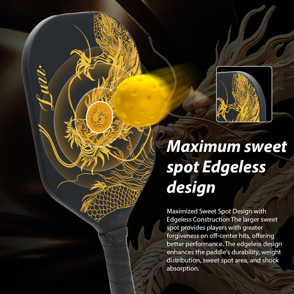 pickleball Imperial Dragon Paddle(14mm)T700 Carbon Friction Surface|Thermoformed- Limited Collection