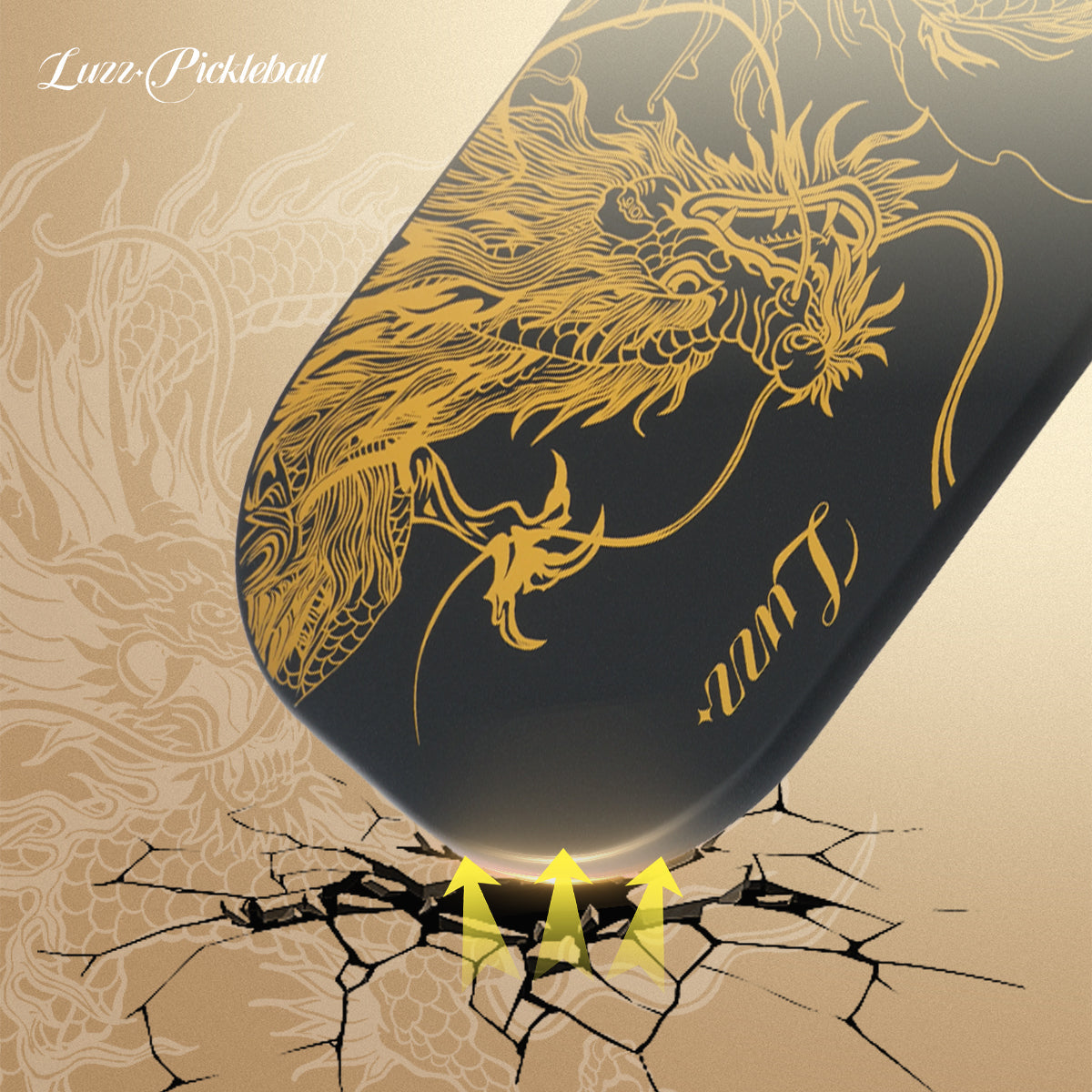 pickleball Imperial Dragon Paddle(14mm)T700 Carbon Friction Surface|Thermoformed- Limited Collection