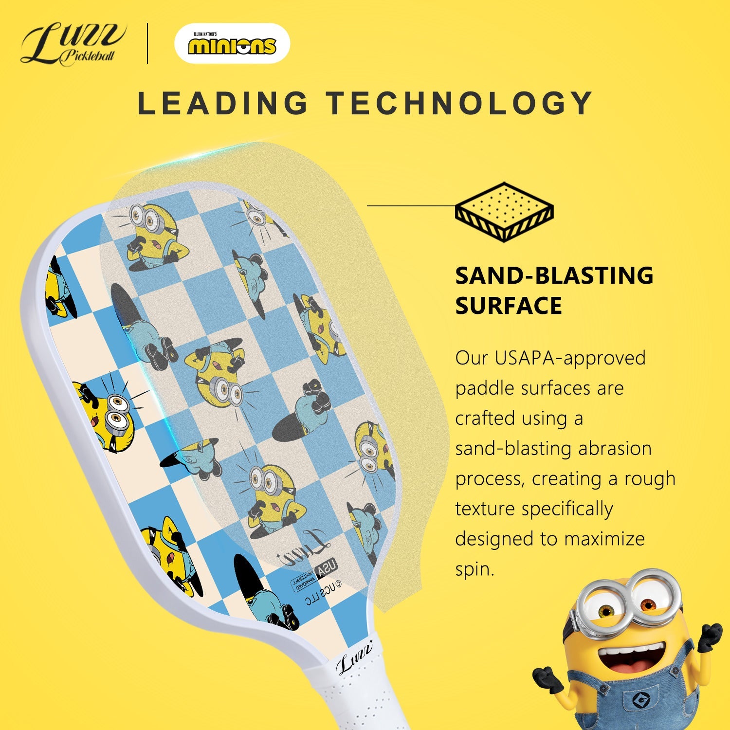  Minions Checker Champ Original Paddle