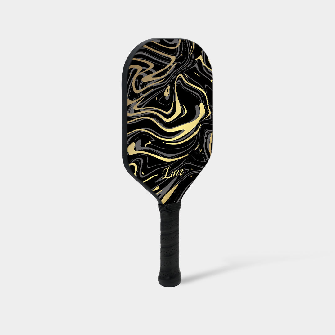 pickleball GoldenVeil Paddle - Lightweight, Frameless, T700 RAW Carbon Fiber, Ergonomic Grip- Limited Collection