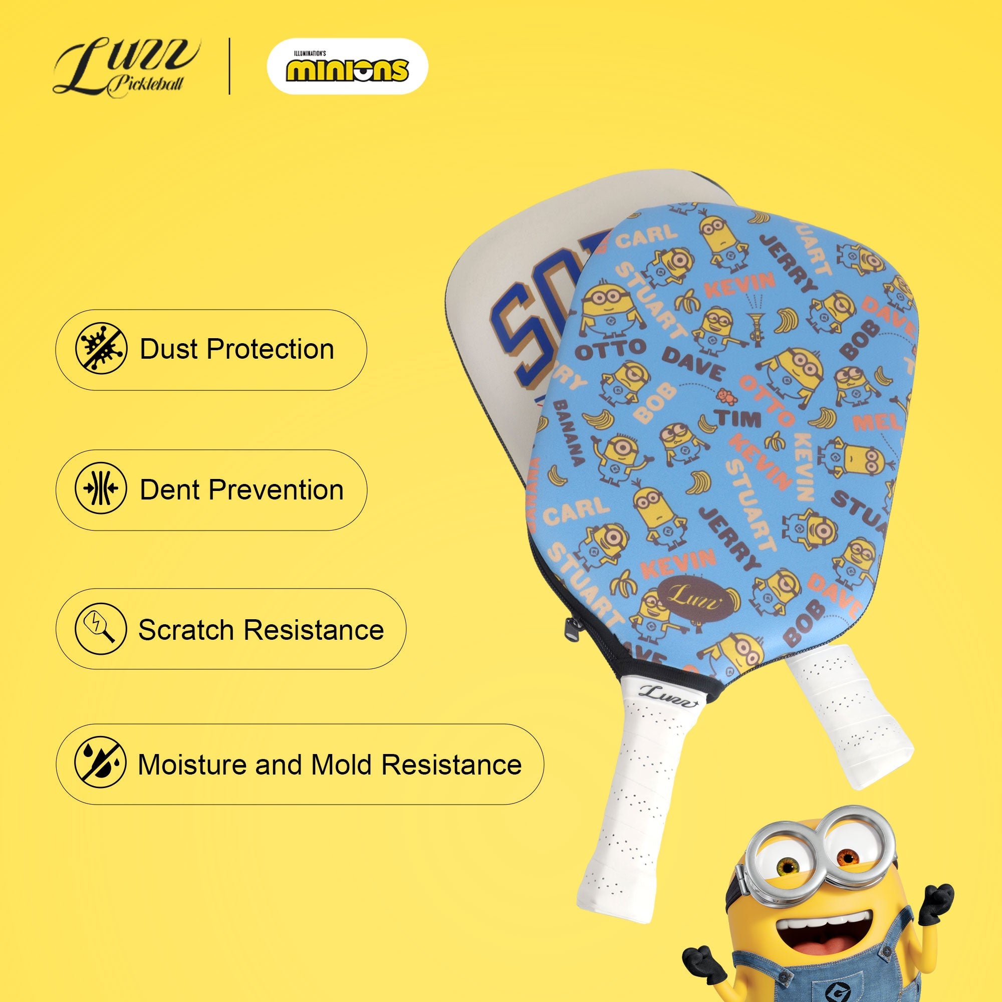 Pickleball Minions Paddle Cover